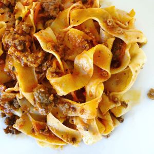 Tagliatelle Bolognese Fresh Pasta!  at Crossroads Kitchen in Los Angeles