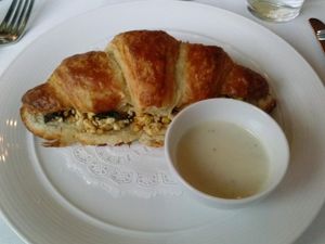 Tuscan croissant sandwich at Crossroads Kitchen in Los Angeles