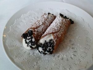 cannoli at Crossroads Kitchen in Los Angeles