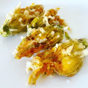 Zucchini Blossoms  at Crossroads Kitchen in Los Angeles
