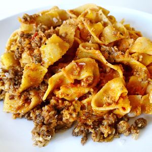Tagliatelle Bolognese  at Crossroads Kitchen in Los Angeles