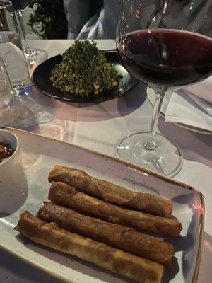 Caesar (Kale) Salad and Impossible Cigars at Crossroads Kitchen in Los Angeles