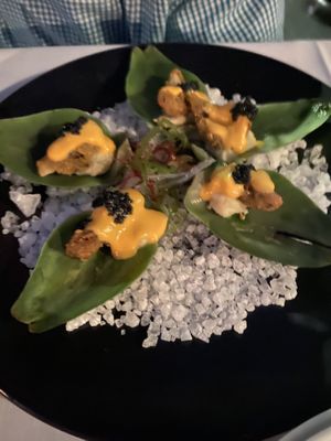 Artichoke Oysters at Crossroads Kitchen in Los Angeles