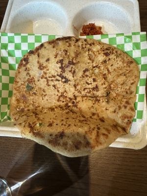 Vegan Paratha (oil instead of butter)  at Jannat-E-Punjab in Guelph