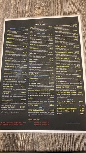   at Chai 'N' Chilli in Melbourne