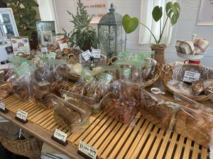 wide selection of bread  at Hygge Cafe Vegan Bakery - 휘게 카페 비건베이커리 in Gangreung