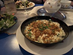 Kasnockerl mit Salat  at Cafe Harvest in Vienna