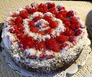 Strawberry fields forever at Cafe Harvest in Vienna