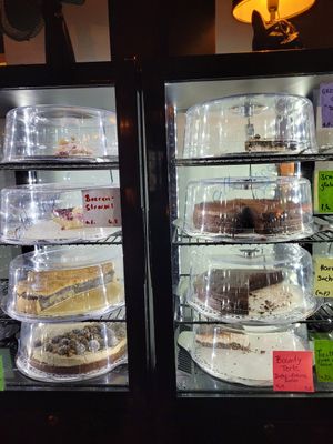 Kuchenvitrine at Cafe Harvest in Vienna