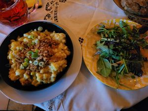 Kasnockerln at Cafe Harvest in Vienna