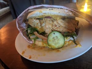 Chicky sandwich at Cafe Harvest in Vienna