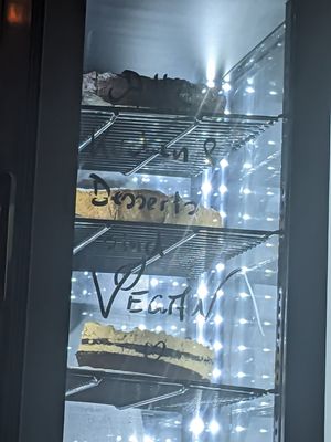 All cakes and desserts are vegan at Cafe Harvest in Vienna