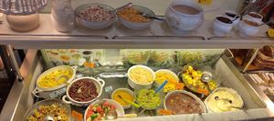 Selection of cold food during the brunch buffet. at Cafe Harvest in Vienna
