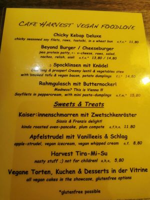  at Cafe Harvest in Vienna