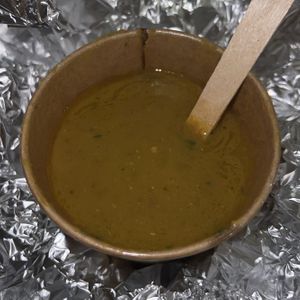 Lentil soup (tasted like Dahl)  at Cafe Harvest in Vienna