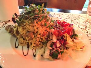 Dumplings at Cafe Harvest in Vienna