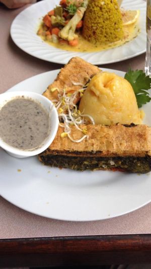 Daily Special - Mushroom Strudel at Cafe Harvest in Vienna