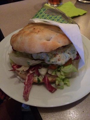 Seitan doner at Cafe Harvest in Vienna