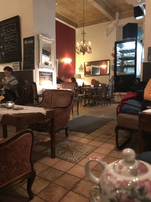 Beautiful interior at Cafe Harvest in Vienna