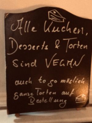 Vegan only.  at Cafe Harvest in Vienna