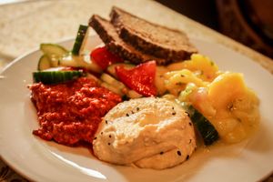 saturday brunch selection at Cafe Harvest in Vienna