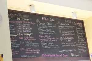 menu at Soi Soi in Helsinki