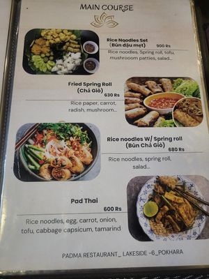  at Padma Vietnamese Restaurant in Pokhara