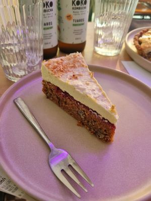 Carrot cake at Zgoda Cafe in Krakow