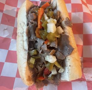 italian beef sandwich  at Chicago Not Dogs - XMarket in Chicago
