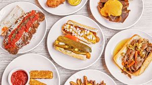 All kinds of delicious authentic Chicago-style food at Chicago Not Dogs - XMarket in Chicago