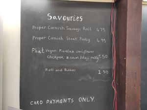 'Specials' board when we visited. at Abbotsbury Subtropical Gardens - The Tea Room in Weymouth