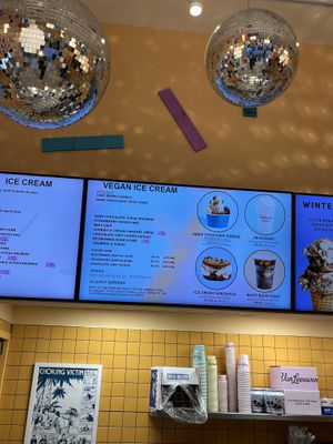 Half the menu is vegan  at Van Leeuwen Ice Cream - 7th Ave in New York City