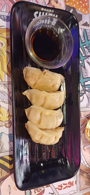 Vegan gyoza at Ramen Shifu - Mesa y López in Gran Canaria
