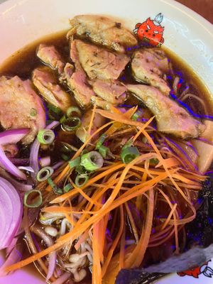 yasai shoyu ramen - we didn't like it so much at Ramen Shifu - Mesa y López in Gran Canaria