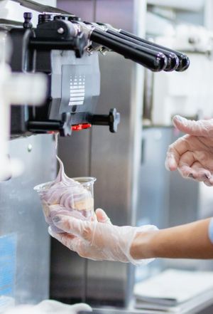 Oat milk based soft serve available. at Nikki's Custard in Lancaster