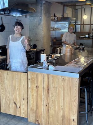 Friendly staff  at Hakumokka in Onna