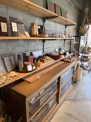 Vegan items for sale  at Hakumokka in Onna