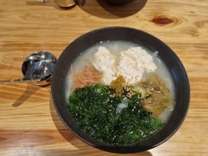 Pho with tofu and alge at Hakumokka in Onna