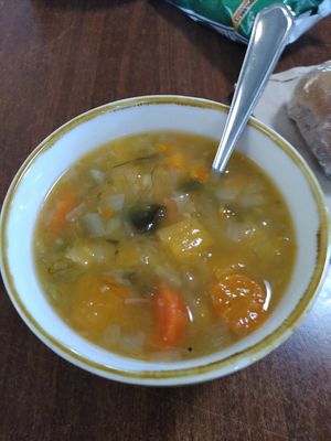 Vegetable soup (December 2024) at Caffi Pen Dinas in Aberystwyth