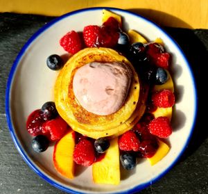 Sweet pancakes at Loaf BnB in Berwick-upon-tweed