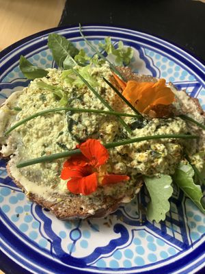 Herby tofu mmm  at Loaf BnB in Berwick-upon-tweed