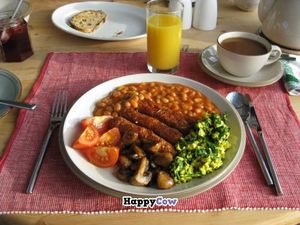 The 'full veggie' breakfast. Delicious! at Loaf BnB in Berwick-upon-tweed