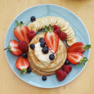 Savoury pancakes at Loaf BnB in Berwick-upon-tweed