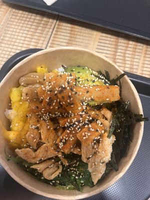 Sojalita y heura  at Koa Poke Vialia Vigo in Vigo