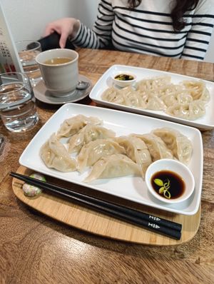 vegan mandu at Sarrbing in Ljubljana