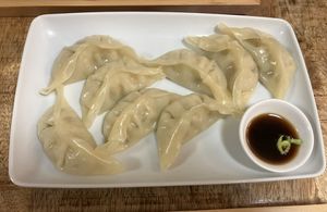 Vegan mandu  at Sarrbing in Ljubljana