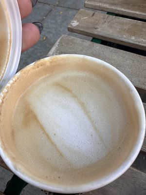  Pumpkin spiced tahini almond milk latte   at Hyperion Coffee Co in Ypsilanti