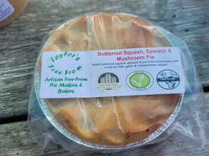 Butternut Squash, Spinach & Mushroom Pie at Taylors Free From in Stoke-on-trent