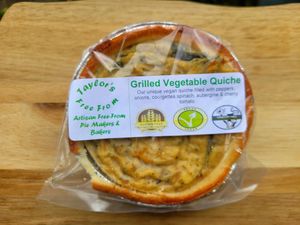 Grilled Vegetable Quiche. at Taylors Free From in Stoke-on-trent