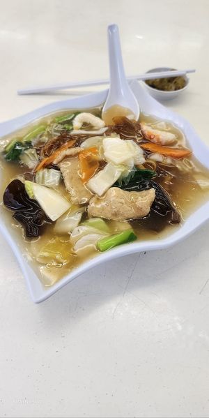 Hor fun
Photo by Michael  at Daily Green -吉祥素 - Blk 107 Ang Mo Kio in Northeast Singapore